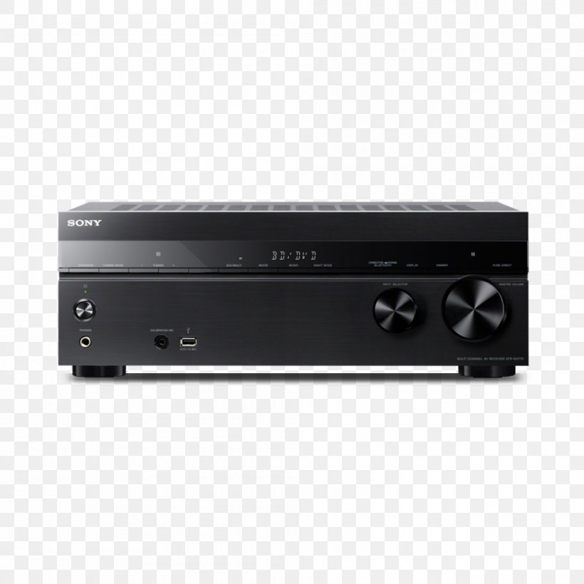 AV Receiver Home Theater Systems Sony Dolby Atmos Professional Audiovisual Industry, PNG, 1000x1000px, 4k Resolution, Av Receiver, Amplifier, Audio, Audio Equipment Download Free