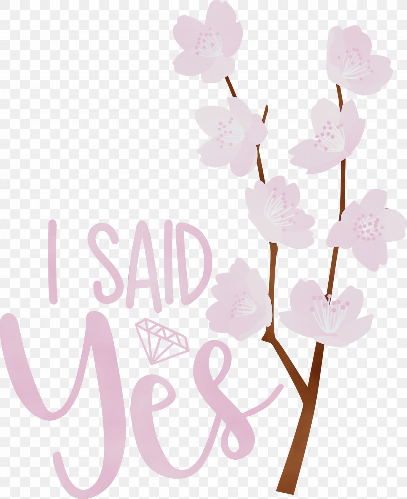 Floral Design, PNG, 2450x3000px, I Said Yes, Floral Design, Flower, Logo, Paint Download Free