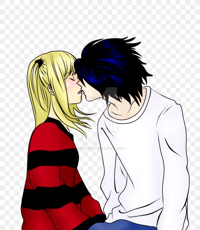 Light Yagami Misa Amane Death Note The Kiss, PNG, 900x1033px, Watercolor, Cartoon, Flower, Frame, Heart Download Free
