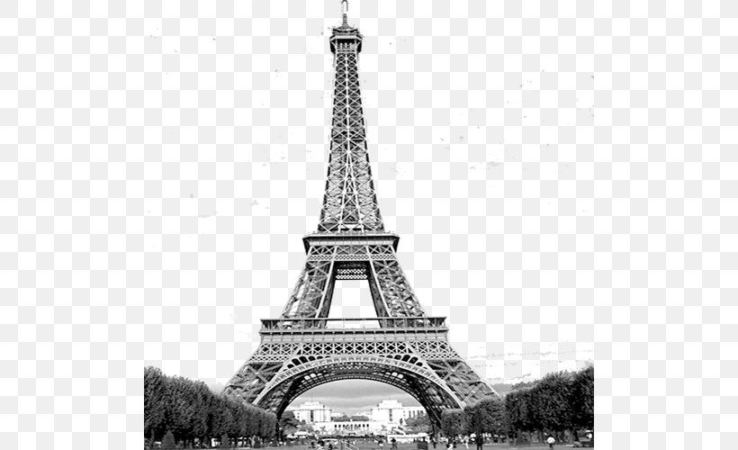 Eiffel Tower Statue Of Liberty Seine Exposition Universelle, PNG, 500x500px, Eiffel Tower, Black And White, Building, Cushion, Exposition Universelle Download Free