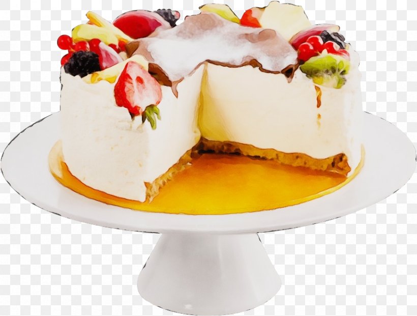 Food Dessert Dish Cuisine Cheesecake, PNG, 870x659px, Watercolor, Blancmange, Cake, Cheesecake, Cuisine Download Free