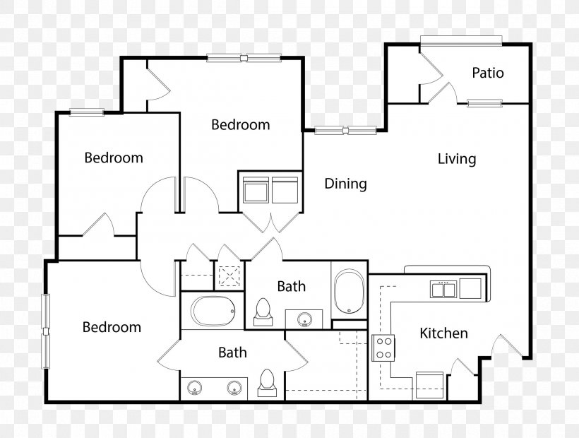 Paper Floor Plan White Pattern, PNG, 2400x1815px, Paper, Area, Black And White, Brand, Diagram Download Free