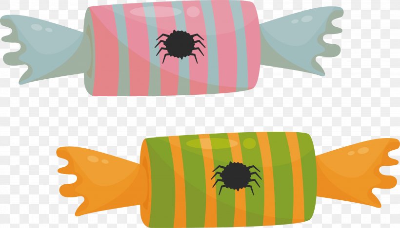 Spider Stripes Candy, PNG, 3950x2264px, Spider, Artworks, Candy, Orange, Product Design Download Free