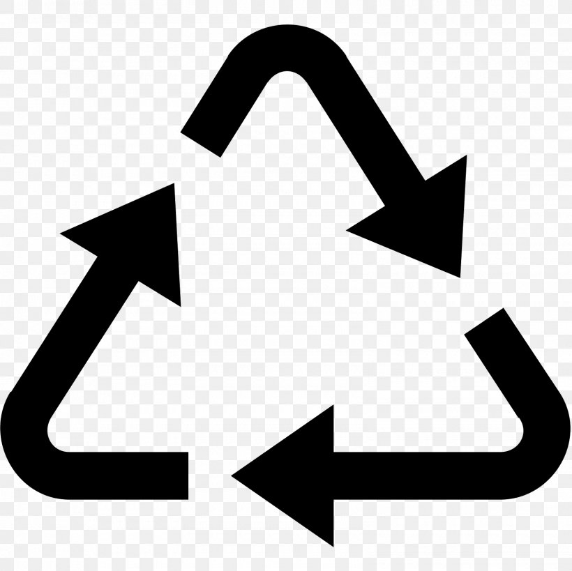 Recycling Symbol Plastic, PNG, 1600x1600px, Recycling Symbol, Area, Black, Black And White, Brand Download Free