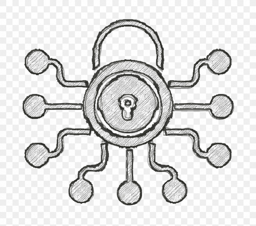 Cyber Icon Encrypt Icon Secure Icon, PNG, 1216x1076px, Cyber Icon, Circle, Encrypt Icon, Line Art, Secure Icon Download Free