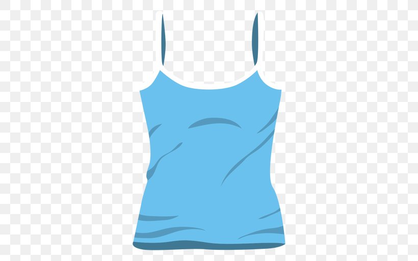 Sleeveless Shirt T-shirt Illustration Woman, PNG, 512x512px, Sleeveless Shirt, Active Tank, Active Undergarment, Aqua, Azure Download Free