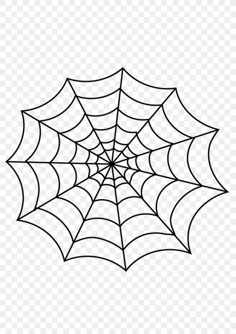 Spider Web Clip Art, PNG, 2480x3508px, Spider, Area, Black And White, Drawing, Leaf Download Free