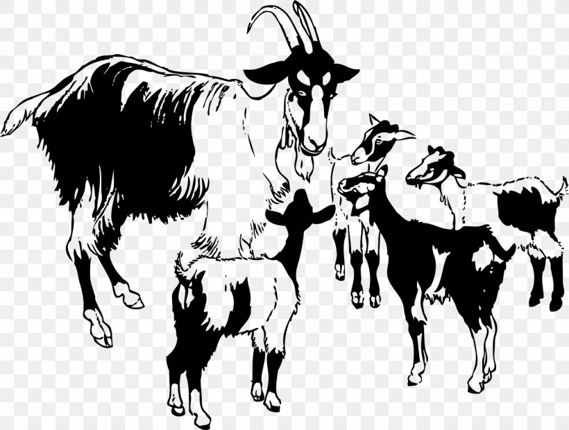 Black Bengal Goat Boer Goat Sheep Poitou Goat Clip Art, PNG, 1280x969px, Black Bengal Goat, Art, Black And White, Boer Goat, Bull Download Free