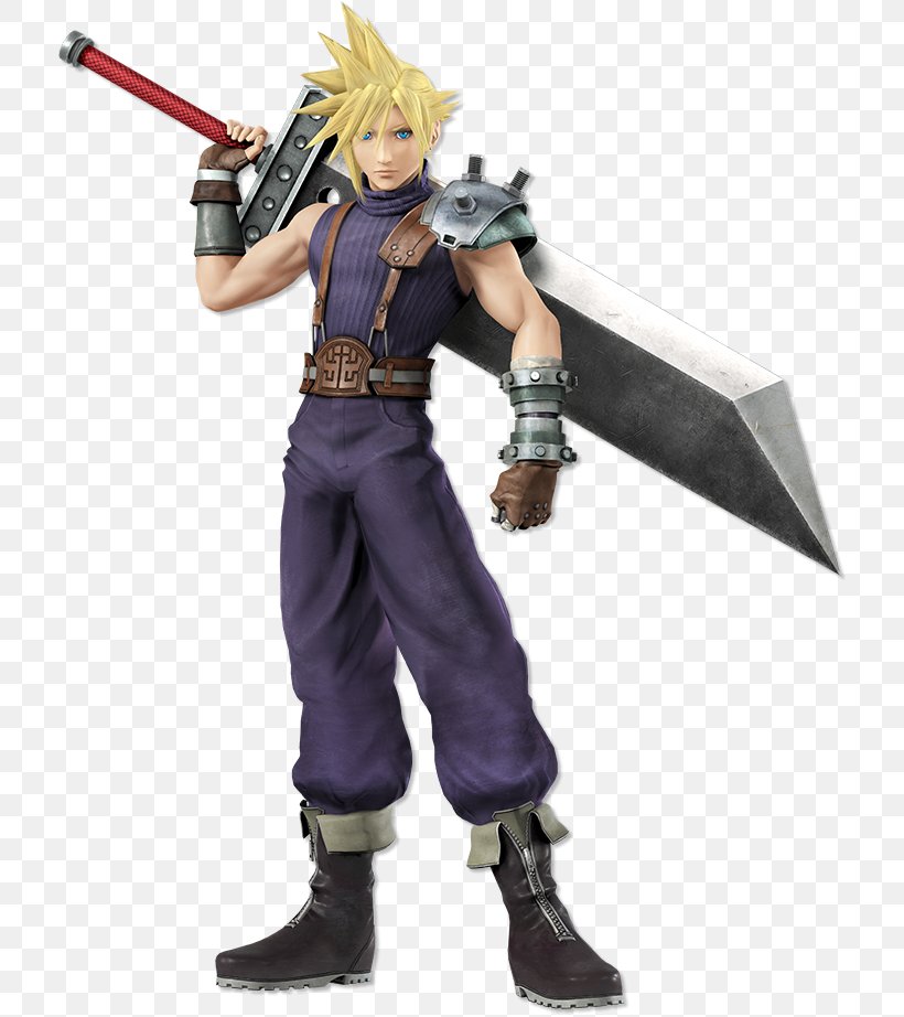 Cloud Strife Super Smash Bros. For Nintendo 3DS And Wii U Final Fantasy VII Super Smash Bros. Brawl Sephiroth, PNG, 714x922px, Cloud Strife, Action Figure, Costume, Figurine, Final Fantasy Download Free