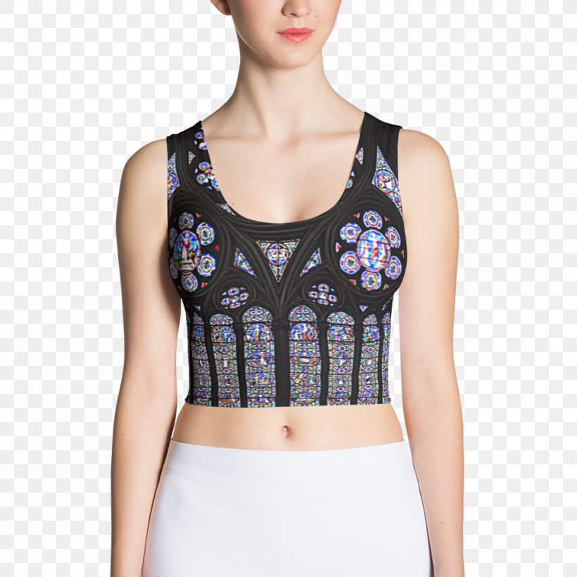 Crop Top T-shirt Clothing Swimsuit, PNG, 1000x1000px, Watercolor, Cartoon, Flower, Frame, Heart Download Free