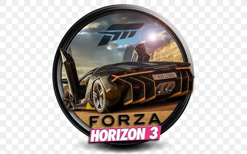 Forza Horizon 3 Forza Motorsport 7 Xbox 360 Xbox One, PNG, 512x512px, Forza Horizon 3, Automotive Design, Brand, Forza, Forza Horizon Download Free