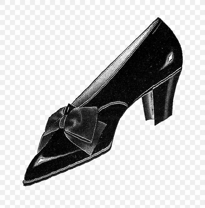 High-heeled Shoe Footwear Clip Art, PNG, 1200x1218px, Shoe, Antique, Basic Pump, Black, Black And White Download Free