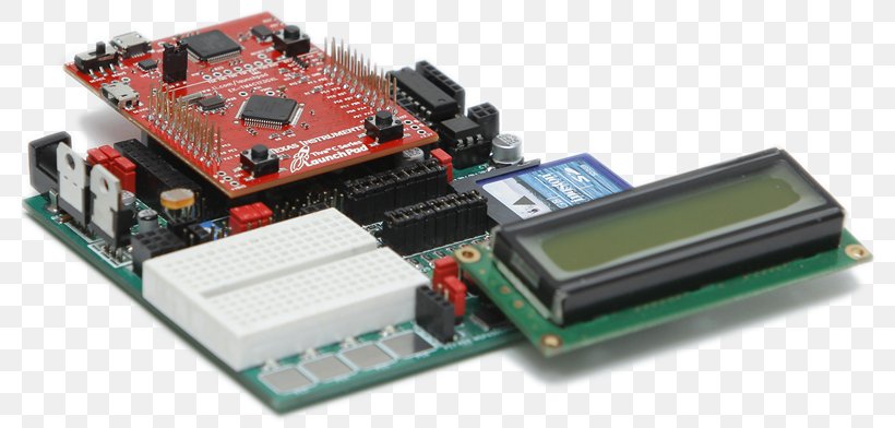 Microcontroller Electronics Electrical Network Hardware Programmer Printed Circuit Board, PNG, 800x392px, Microcontroller, Circuit Component, Circuit Diagram, Circuit Prototyping, Computer Hardware Download Free