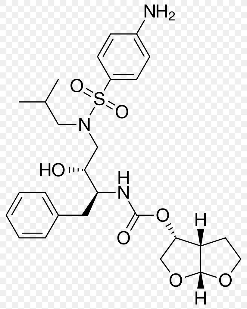 Darunavir Chemistry Bioanalysis Science HIV-1 Protease, PNG, 814x1024px, Darunavir, Area, Auto Part, Bioanalysis, Black And White Download Free