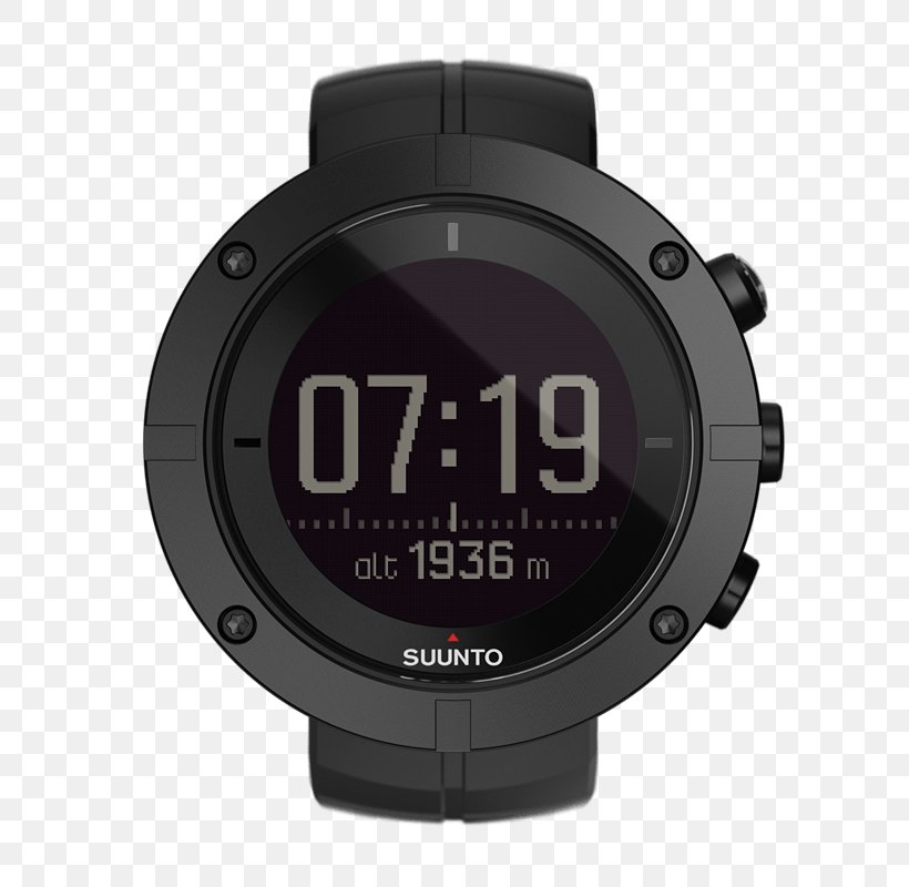 Suunto Kailash Suunto Oy GPS Watch Suunto Essential Outdoor Watch, PNG, 800x800px, Suunto Kailash, Brand, Camera Lens, Clock, Gauge Download Free