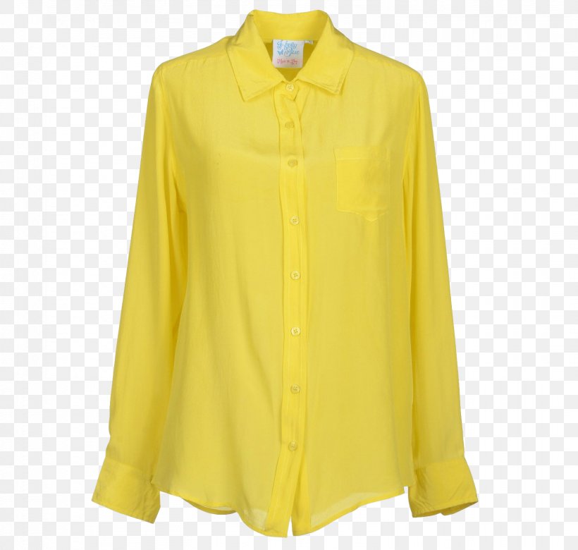 Blouse Yellow Sleeve Shirt Silk, PNG, 1571x1495px, Blouse, Blue, Button, Clothing, Collar Download Free