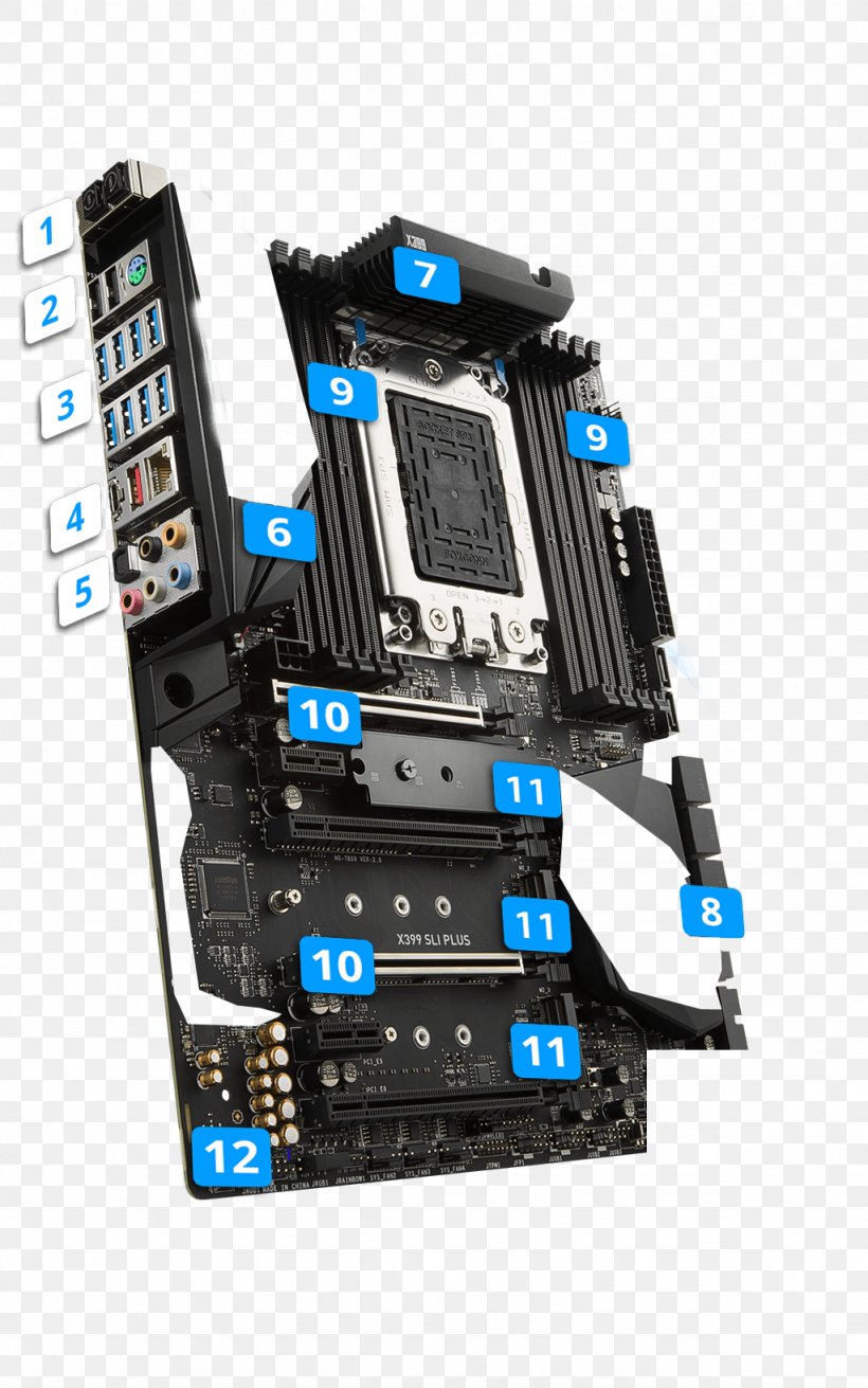 Computer System Cooling Parts Socket AM4 Motherboard Central Processing Unit Socket TR4, PNG, 1024x1638px, Computer System Cooling Parts, Advanced Micro Devices, Atx, Central Processing Unit, Computer Component Download Free