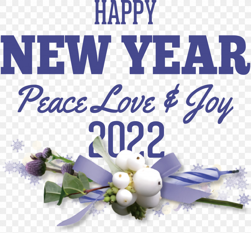 New Year 2022 2022 Happy New Year, PNG, 3000x2789px, Floral Design, Beard, Biology, Cut Flowers, Fear Download Free