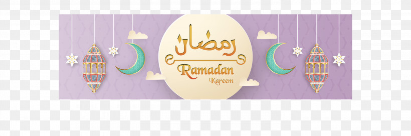 Ramadan Kareem, PNG, 3000x992px, Ramadan Kareem, Greeting, Greeting Card, Meter, Purple Download Free