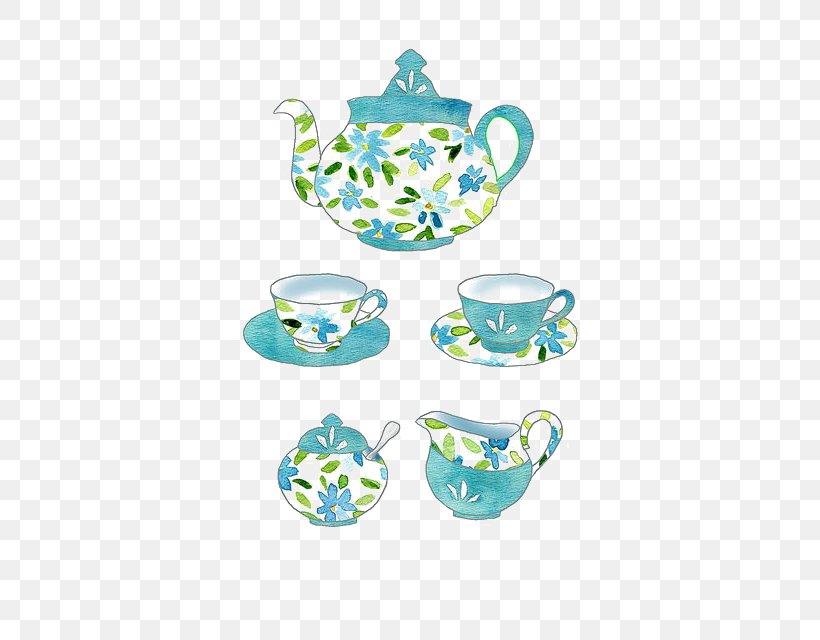 Teapot Teacup Painting, PNG, 446x640px, Tea, Ceramic, Coffee Cup, Cup, Dinnerware Set Download Free