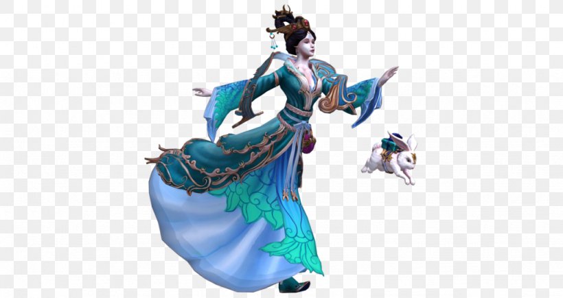 Smite Ao Guang Chang'e Art, PNG, 1024x542px, Smite, Action Figure, Animal Figure, Ao Guang, Art Download Free