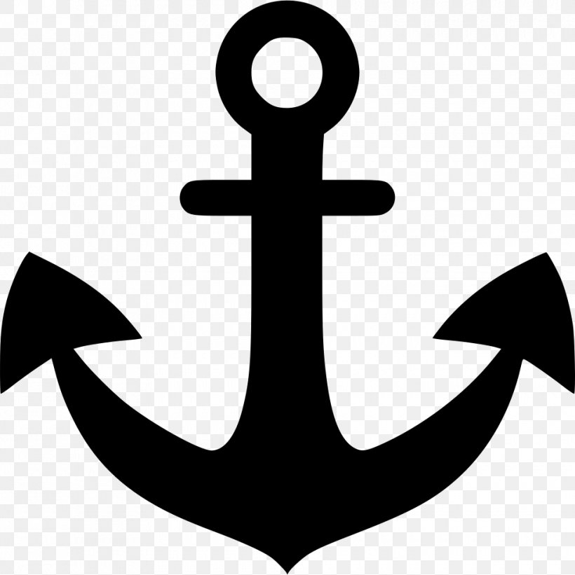Anchor Symbol Download Clip Art, PNG, 980x982px, Anchor, Artwork, Black And White, Share Icon, Symbol Download Free
