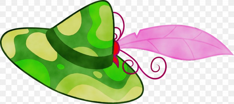 Green Clip Art Costume Accessory Plant Butterfly, PNG, 3000x1344px, Watercolor, Butterfly, Costume Accessory, Green, Paint Download Free