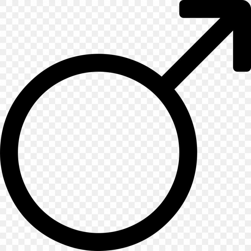 Gender Symbol Male, PNG, 980x980px, Symbol, Black And White, Female, Gender, Gender Symbol Download Free