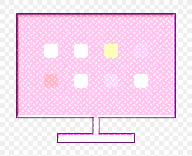 Technology Elements Icon Smart Tv Icon Monitor Icon, PNG, 1244x1008px, Technology Elements Icon, Line, Magenta, Monitor Icon, Pink Download Free