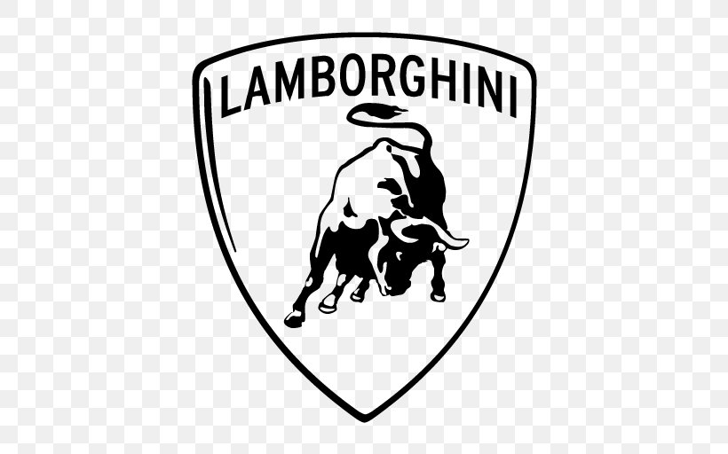 Lamborghini Sports Car Bentley Logo, PNG, 512x512px, Lamborghini, Area, Bentley, Black, Black And White Download Free