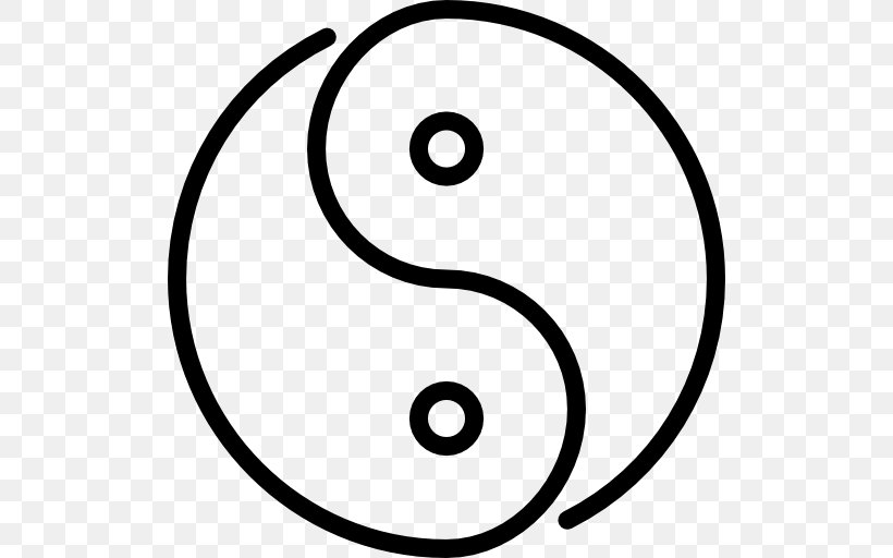 Symbol Yin And Yang, PNG, 512x512px, Symbol, Area, Black And White, Facial Expression, Filename Extension Download Free