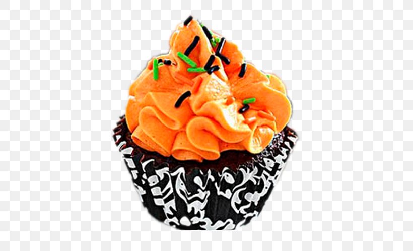 Cupcake Muffin Buttercream Torte Halloween, PNG, 500x500px, Cupcake, Baking, Baking Cup, Birthday, Buttercream Download Free