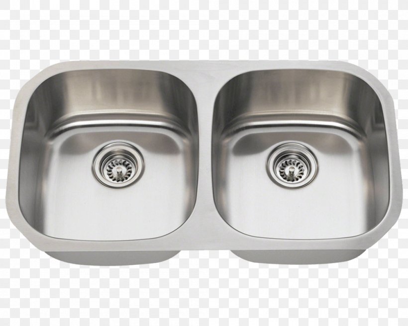 Kitchen Sink Brushed Metal Stainless Steel Kitchen Sink, PNG, 1000x800px, Sink, Bathroom, Bathroom Sink, Bathtub, Brushed Metal Download Free