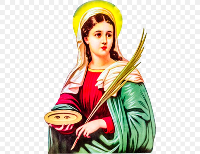 Mary Santa Luzia Novena Saint Prayer, PNG, 460x631px, Watercolor, Cartoon, Flower, Frame, Heart Download Free