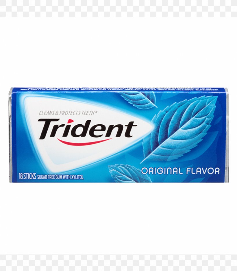 Chewing Gum Trident Mint Candy Sugar Substitute, PNG, 875x1000px, Chewing Gum, Brand, Candy, Chewing, Flavor Download Free