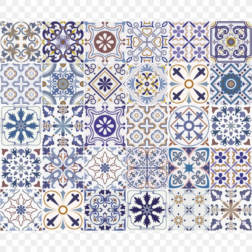 Carrelage Azulejo Tile Sticker Bathroom, PNG, 1200x1200px, Carrelage, Area, Azulejo, Bathroom, Blue Download Free