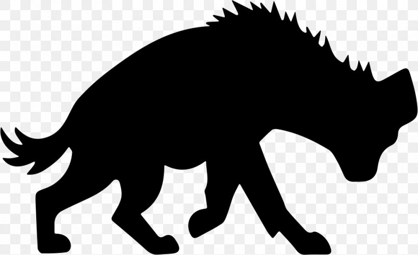 Spotted Hyena Cdr, PNG, 982x600px, Hyena, Animal, Black, Black And White, Carnivoran Download Free