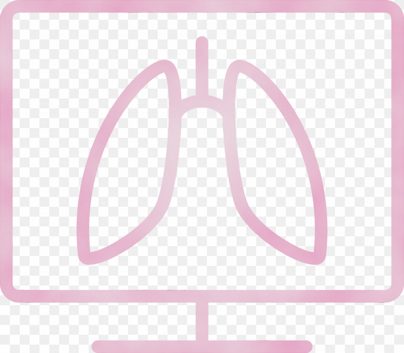 Pink Line Symbol Logo, PNG, 3000x2625px, Corona Virus Disease, Line, Logo, Lungs, Paint Download Free