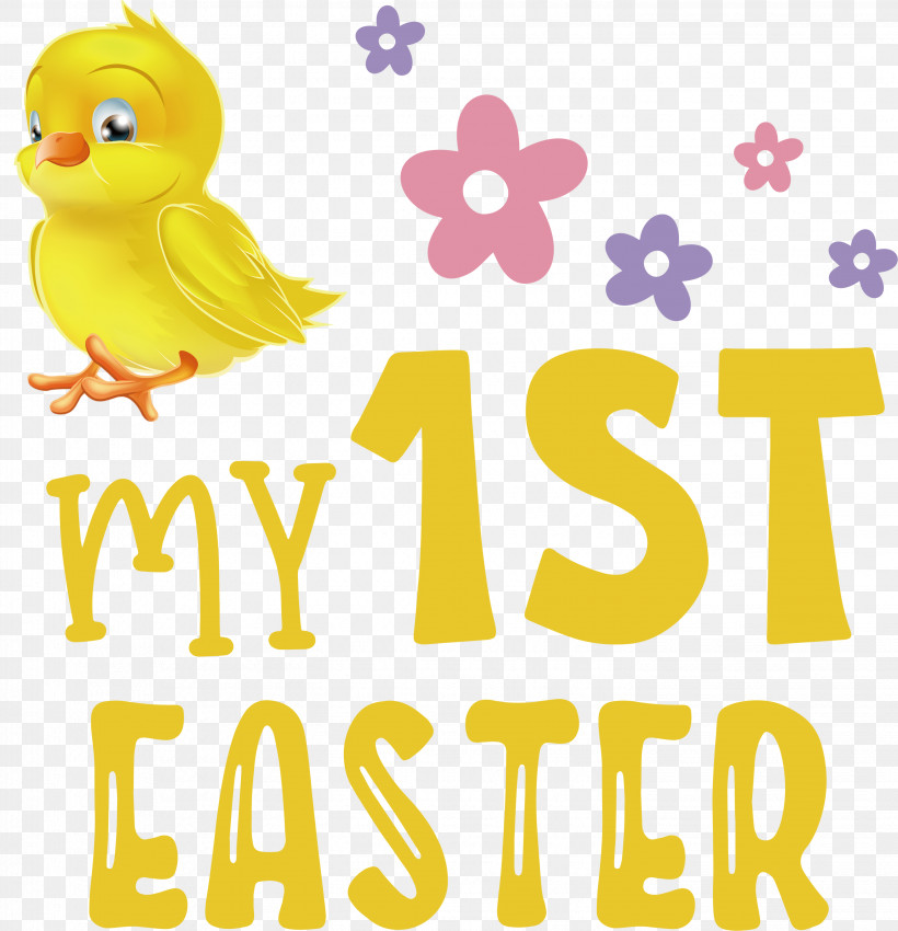 Happy Easter Day My 1st Easter, PNG, 2891x3000px, Happy Easter Day, Beak, Birds, Cartoon, Geometry Download Free