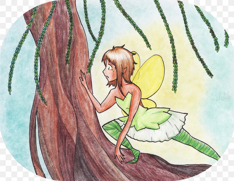 Fairy Illustration Tree Animated Cartoon, PNG, 1000x773px, Fairy, Angel, Angel M, Animated Cartoon, Art Download Free