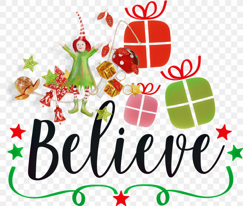 Believe Santa Christmas, PNG, 3000x2546px, Believe, Birthday, Christmas, Christmas Day, Christmas Decoration Download Free