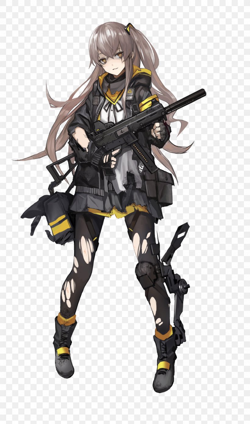 Girls' Frontline Heckler & Koch UMP Submachine Gun Weapon, PNG, 2000x3395px, Watercolor, Cartoon, Flower, Frame, Heart Download Free