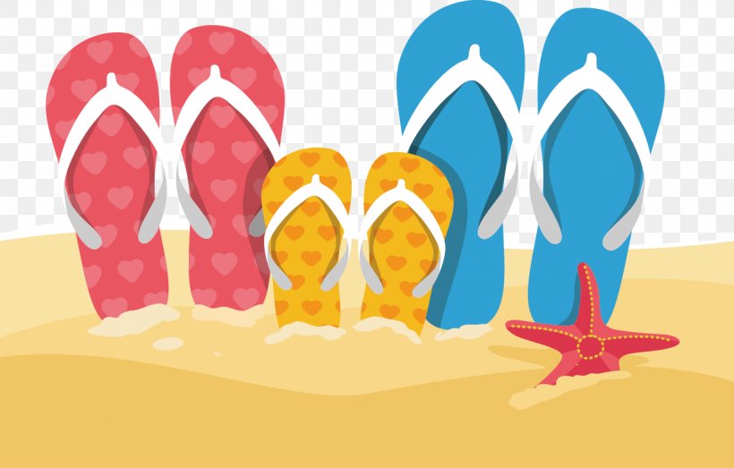 Slipper Beach Flip-flops Sandal, PNG, 1229x784px, Watercolor, Cartoon ...