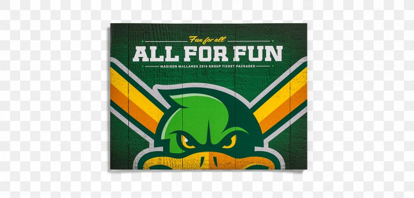 Madison Mallards Logo Brand Font, PNG, 2500x1200px, Madison Mallards, Brand, Green, Label, Logo Download Free