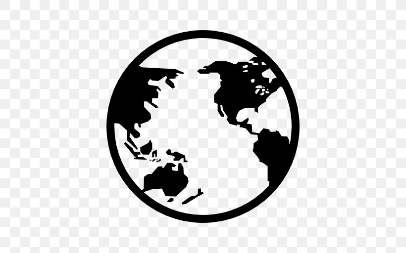 Asia Globe Earth Symbol, PNG, 512x512px, Asia, Bird, Black, Black And White, Earth Download Free