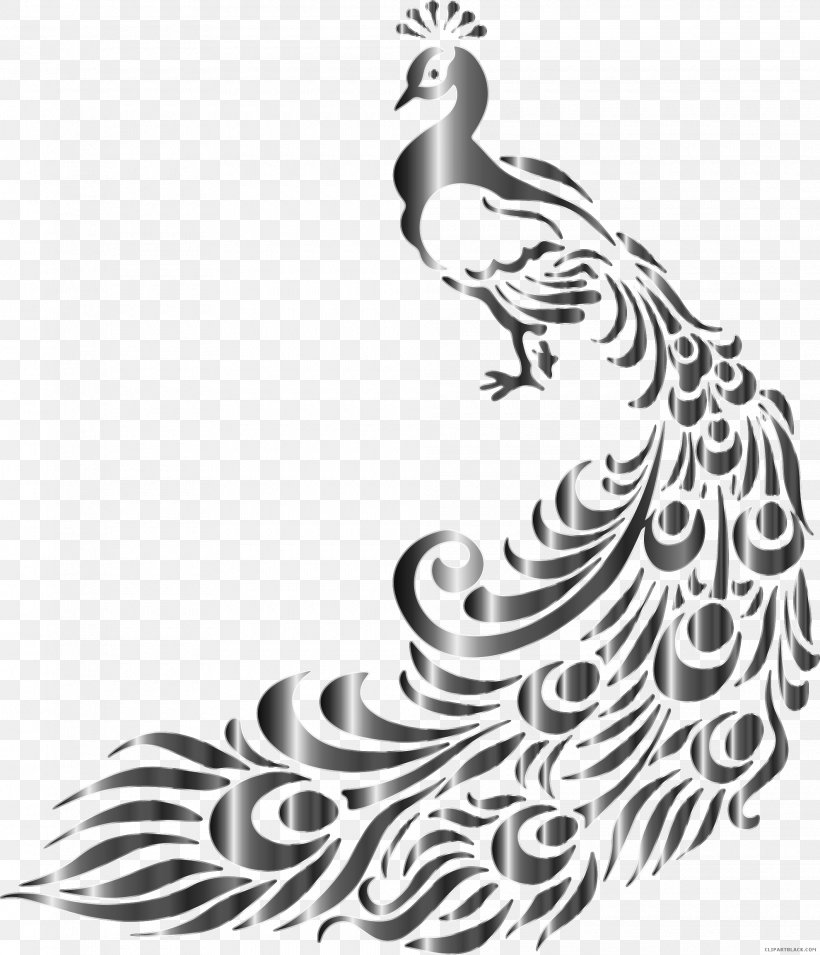 Peafowl Bird Stencil Clip Art, PNG, 1980x2308px, Peafowl, Art, Beak, Bird, Black And White Download Free