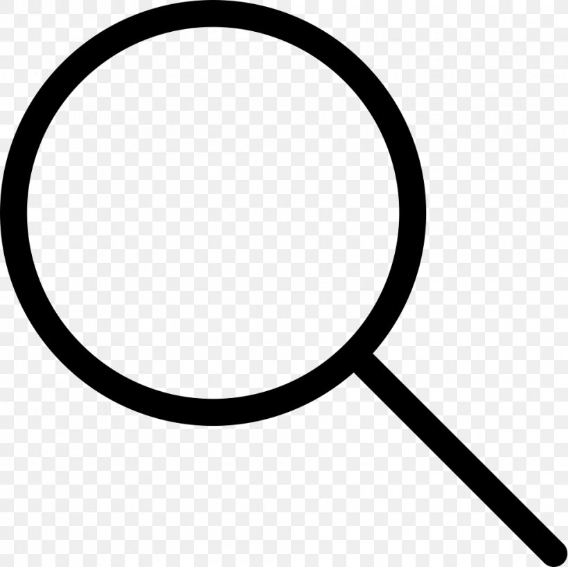 Clip Art Image, PNG, 981x980px, Magnifying Glass, Black And White, Royaltyfree, Symbol, Tennis Racket Download Free