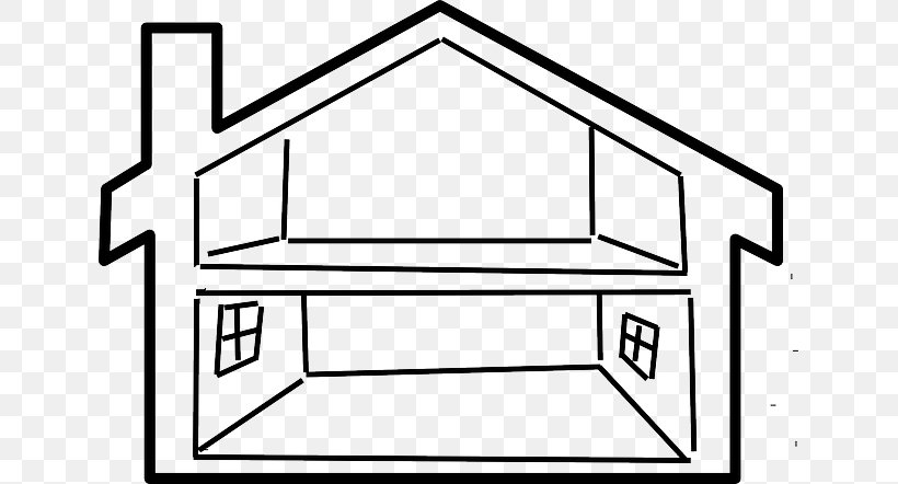 Borders Clip Art House Openclipart Room, PNG, 640x442px, House, Area, Black And White, Borders Clip Art, Bungalow Download Free