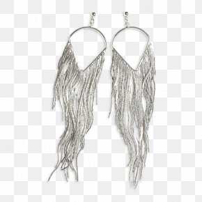 Necklace - Earring Necklace Silver PNG