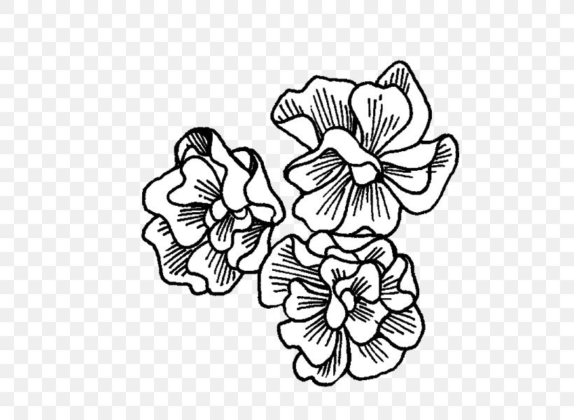 Floral Design Drawing Petunia /m/02csf Visual Arts, PNG, 600x600px, Floral Design, Area, Art, Artwork, Black And White Download Free
